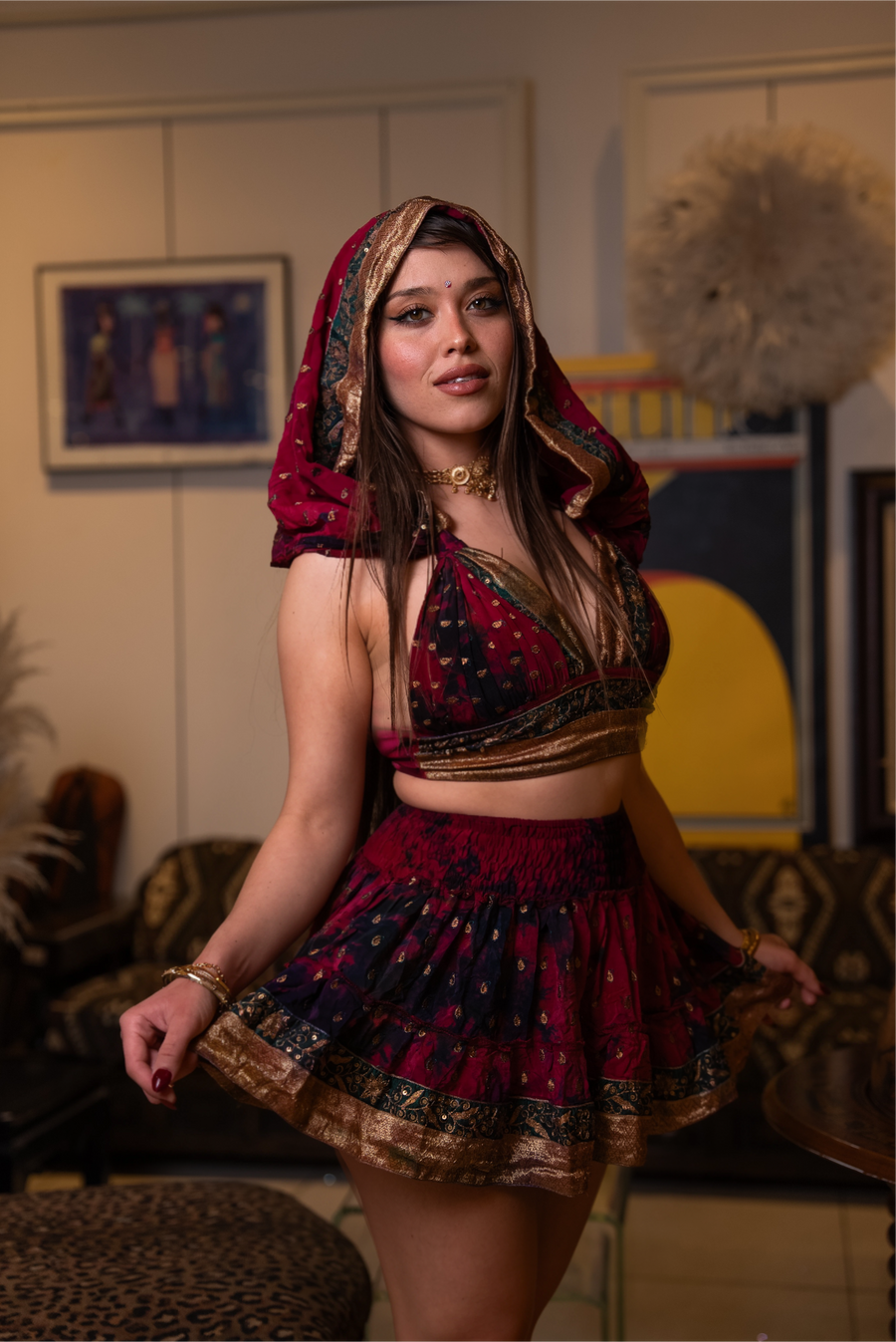 Love Potion Micro Mini Gehr Skirt Set