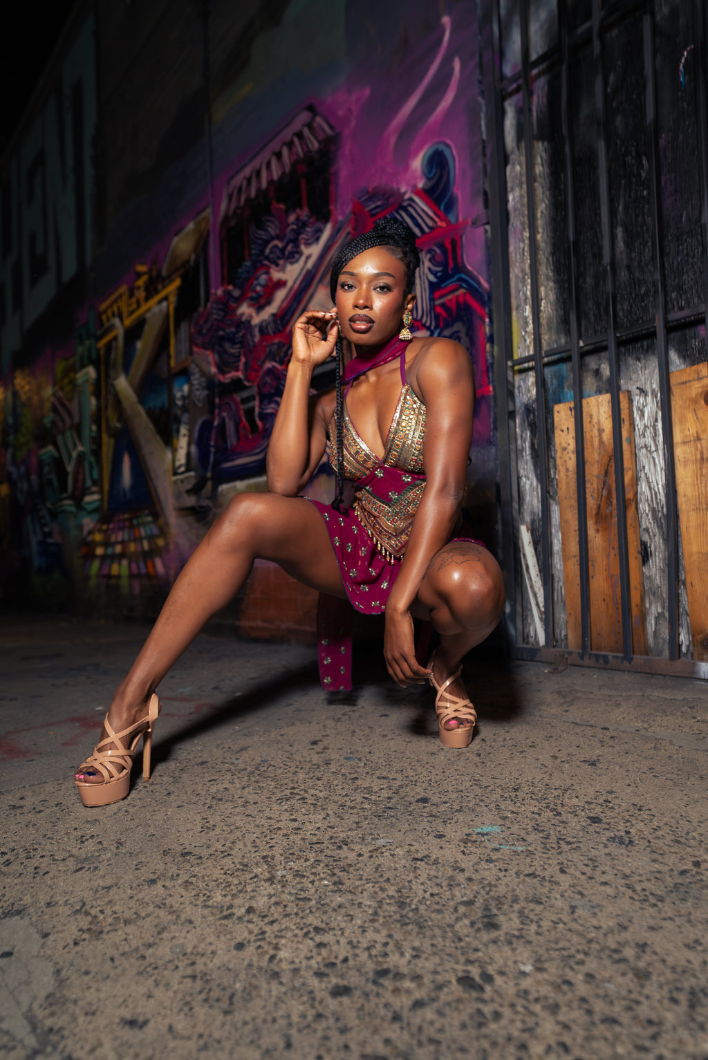 Divinity Rose Lotus Mini Skirt Set