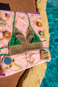 Emerald Gold Halter Top