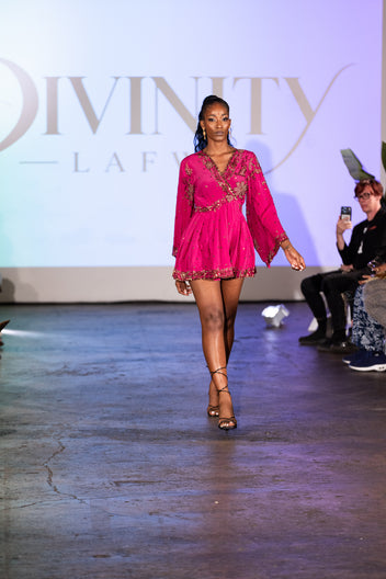 Rose Gold Rea Babydoll Dress