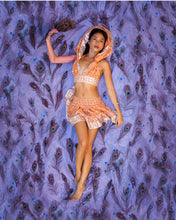Load image into Gallery viewer, Diamond peaches mini skirt set
