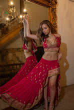 Load image into Gallery viewer, Fuscia Lotus Bollywood Set

