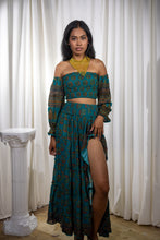 Load image into Gallery viewer, Bohemian Turquoise Bollywood Set
