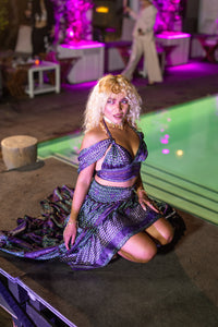 Purple Kaleidoscope Bollywood Set