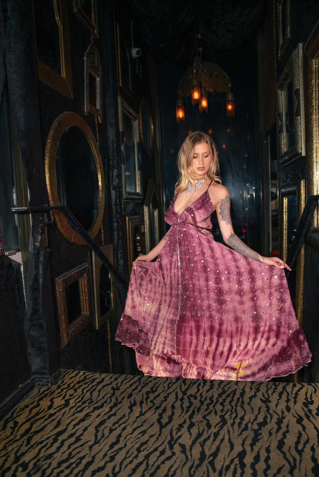 Violet frequencies magic dress