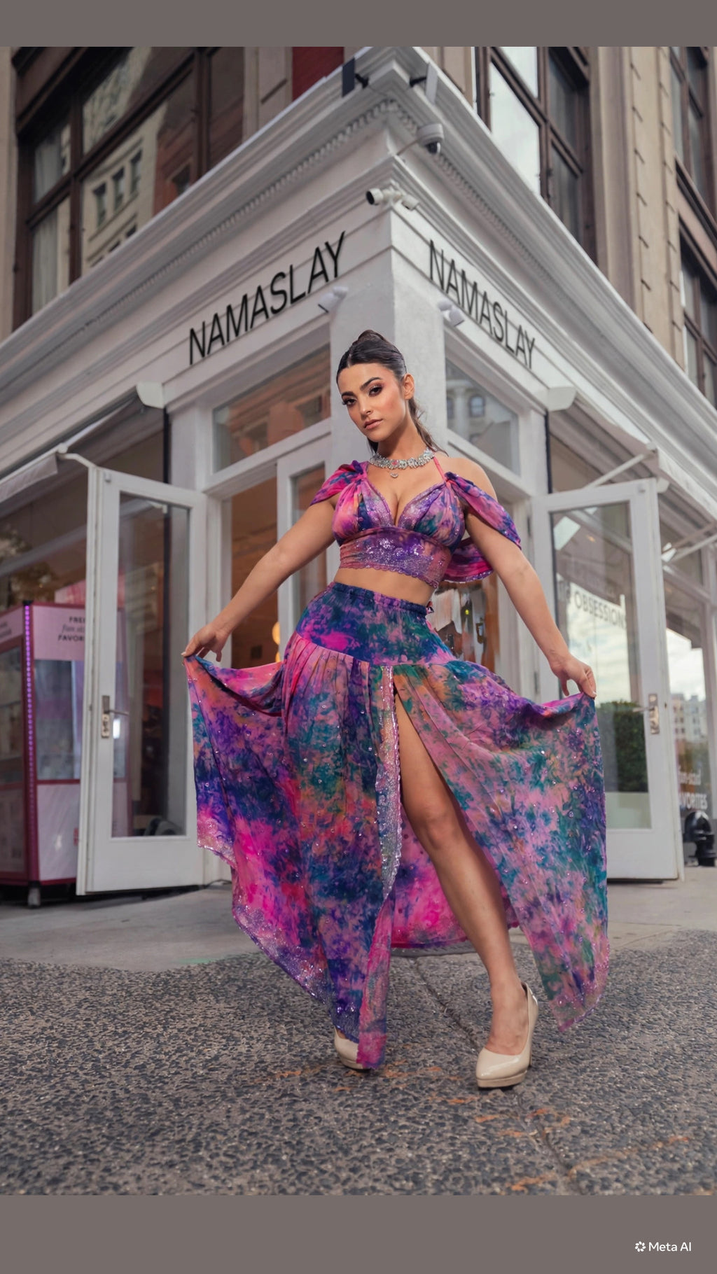 Violet Moonflower Goddess Set