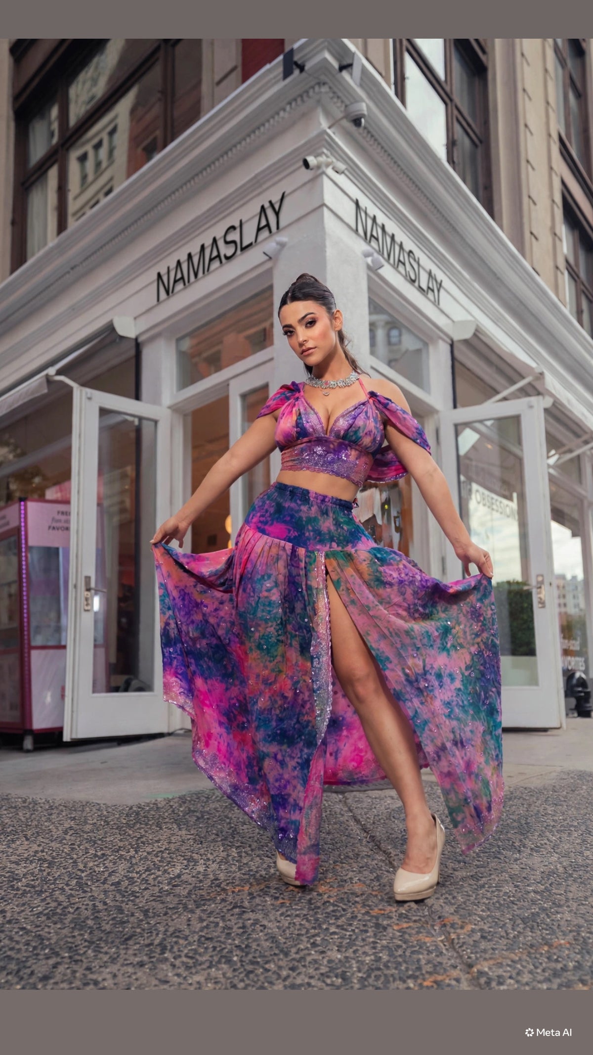 Violet Moonflower Goddess Set