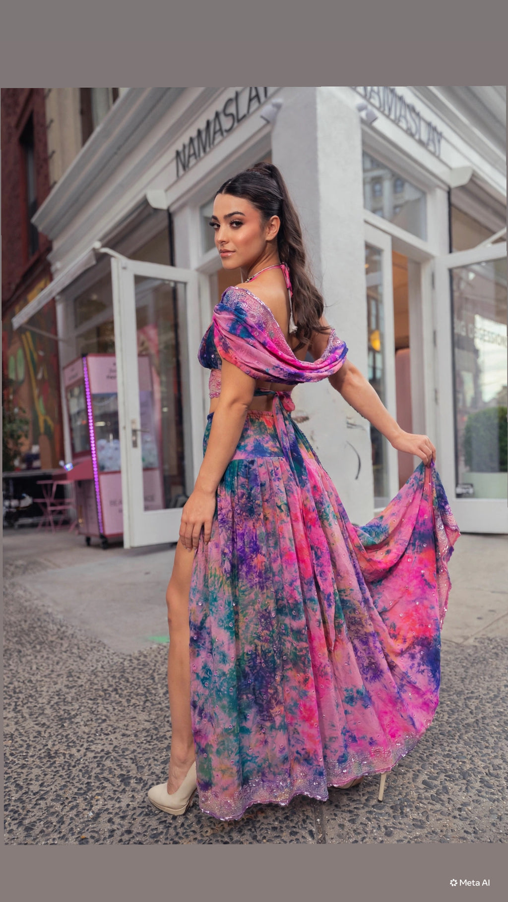 Violet Moonflower Goddess Set