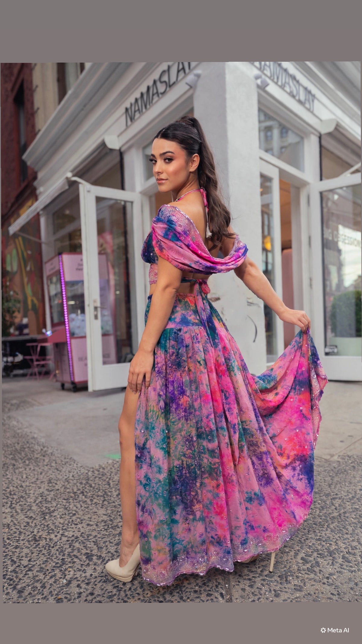 Violet Moonflower Goddess Set