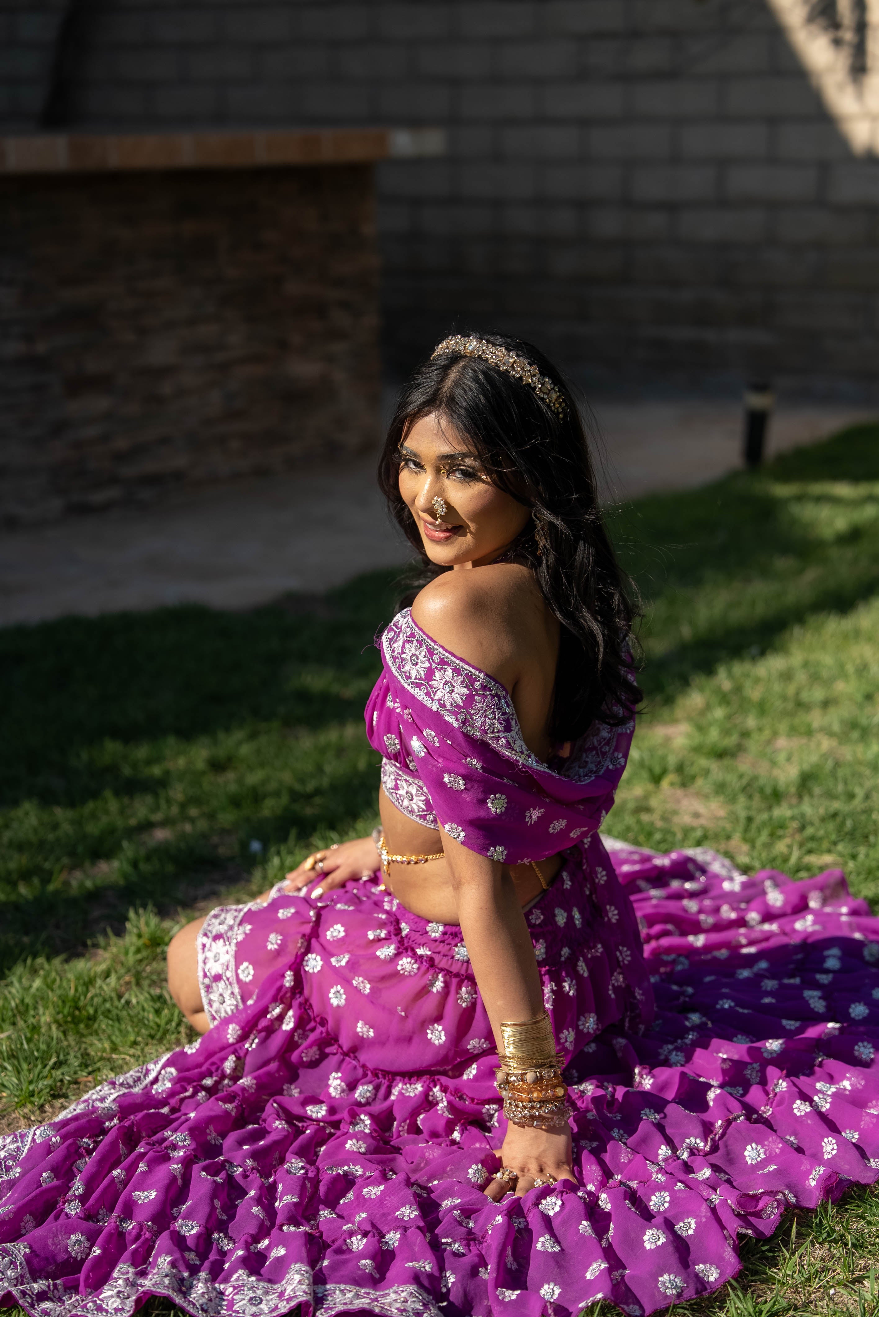 Violet Lotus Bollywood Set