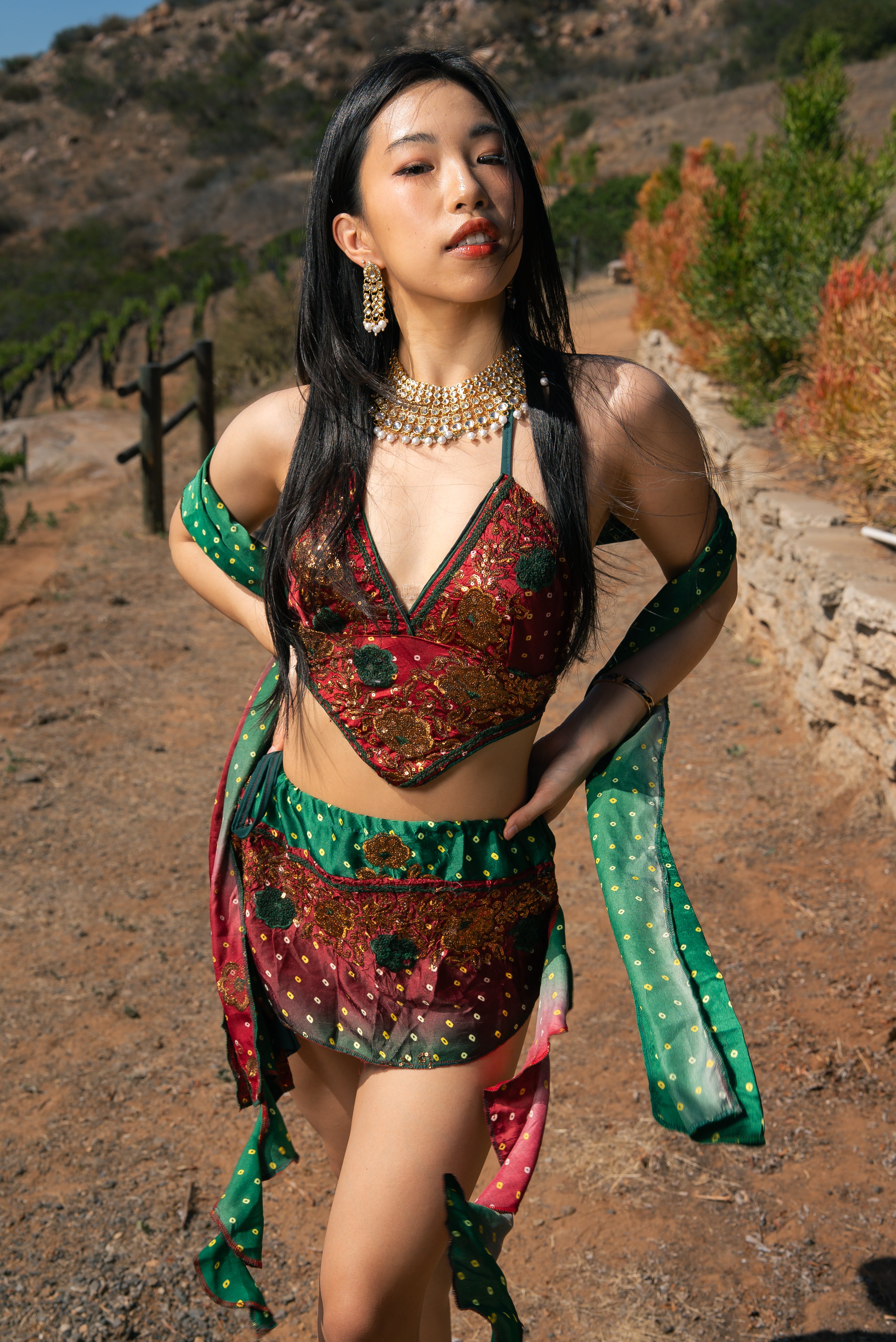 Royal Rose Dream Mini Skirt Set