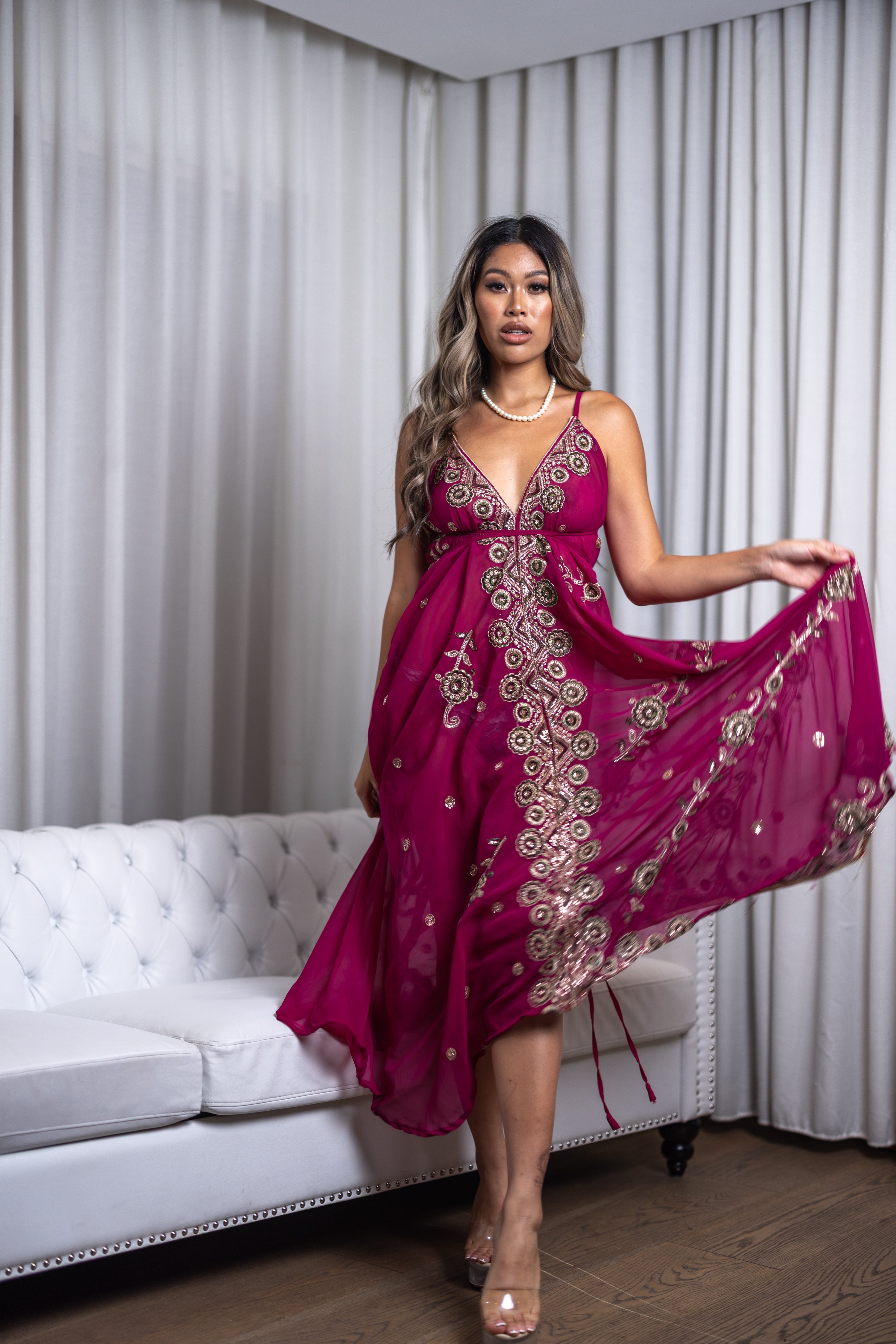 Violet Jewel Magic Dress