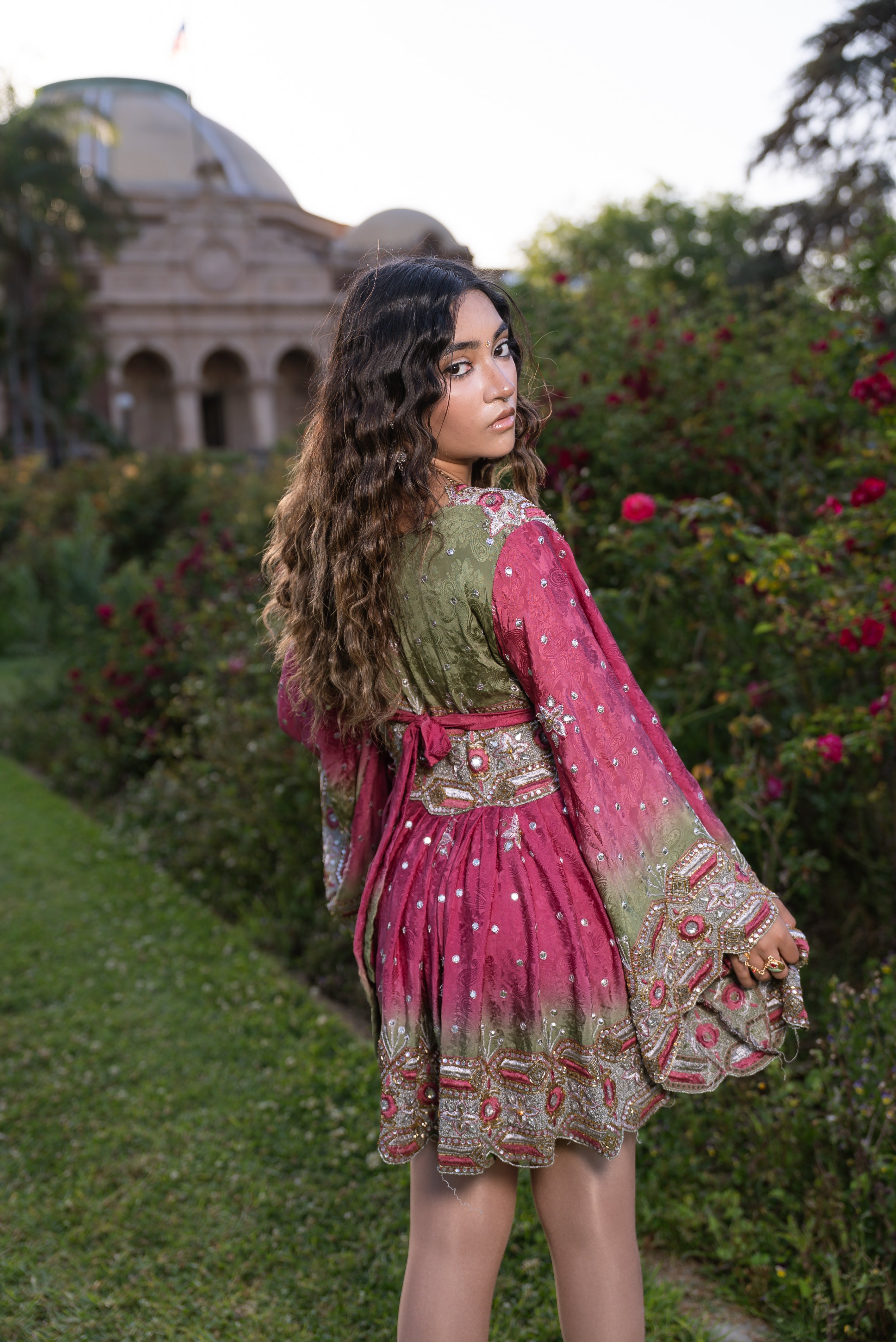 Rose Kulfi Babydoll Dress