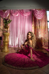 Pink Lotus Bollywood Set