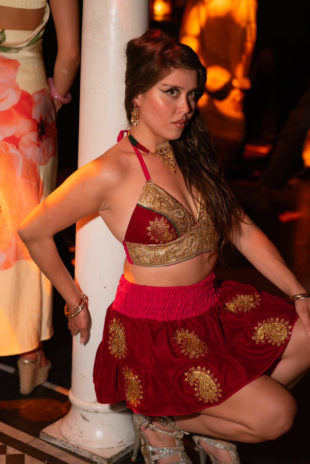 Golden Ruby Mini Gehr Skirt Set