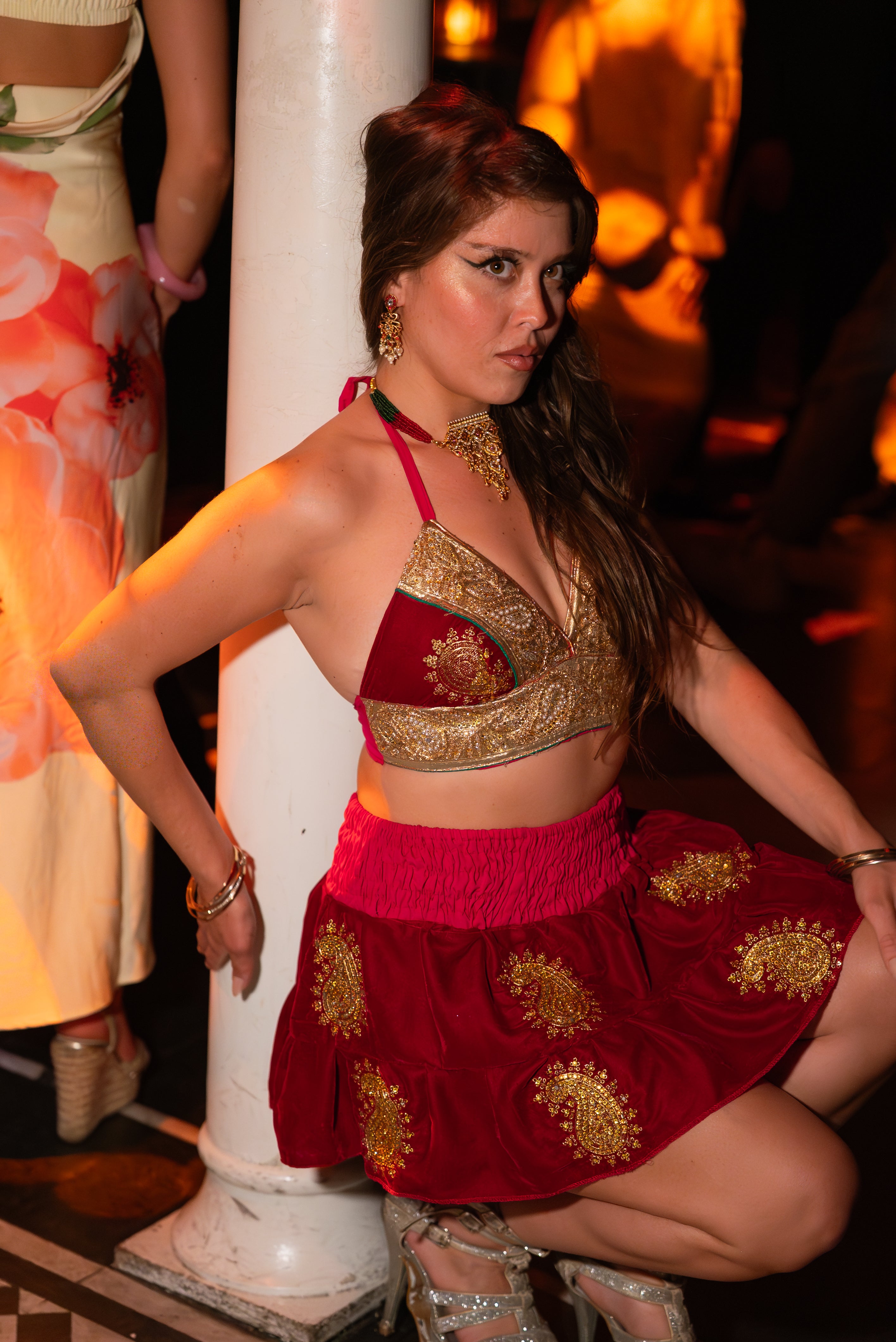 Golden Ruby Mini Gehr Skirt Set