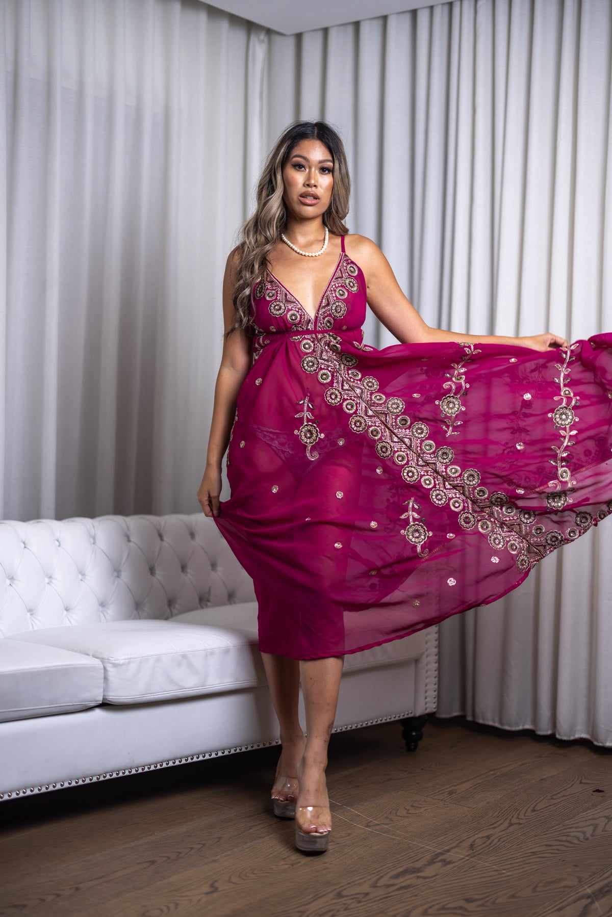 Violet Jewel Magic Dress