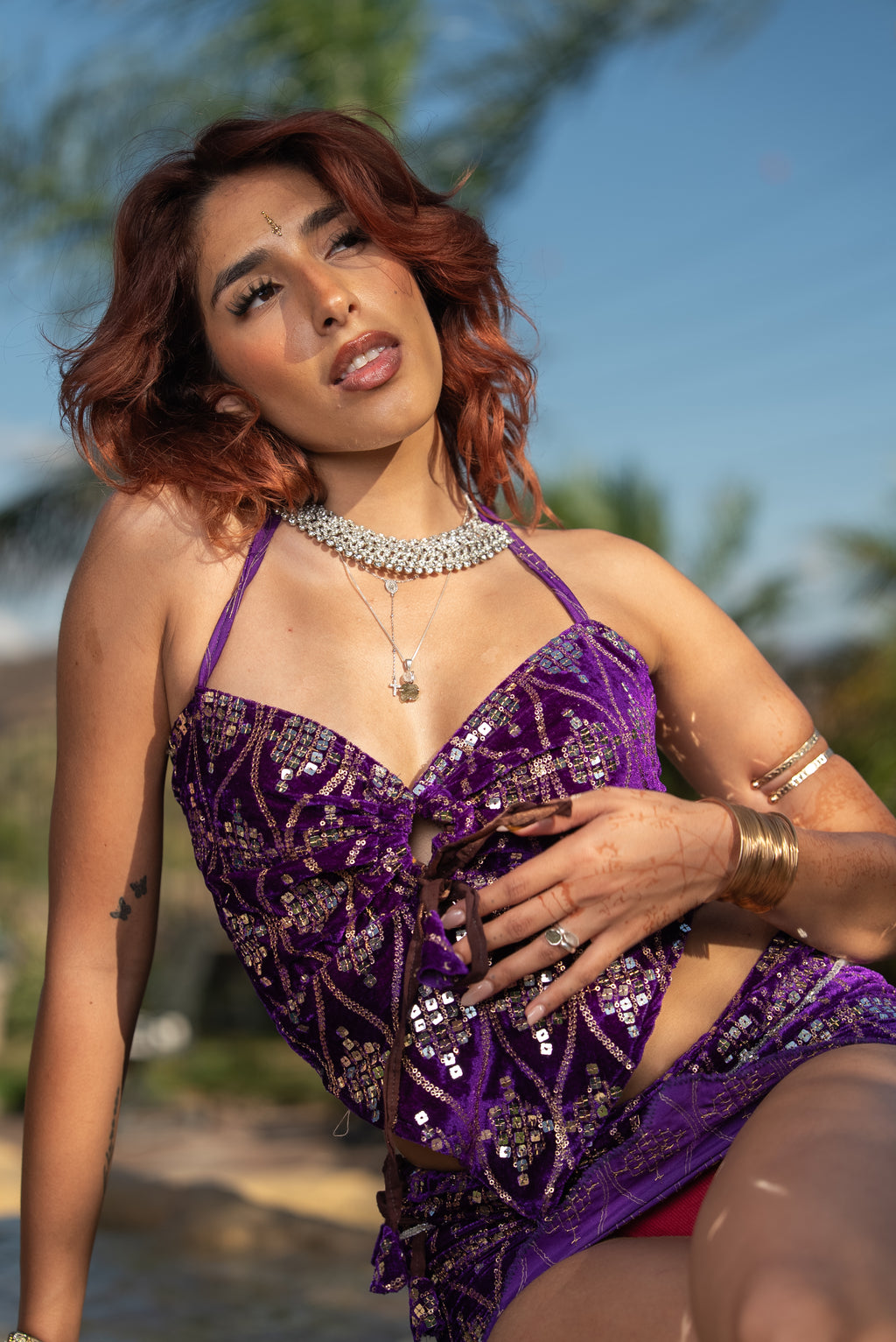 Amethyst Velvet Set ( XS/M)