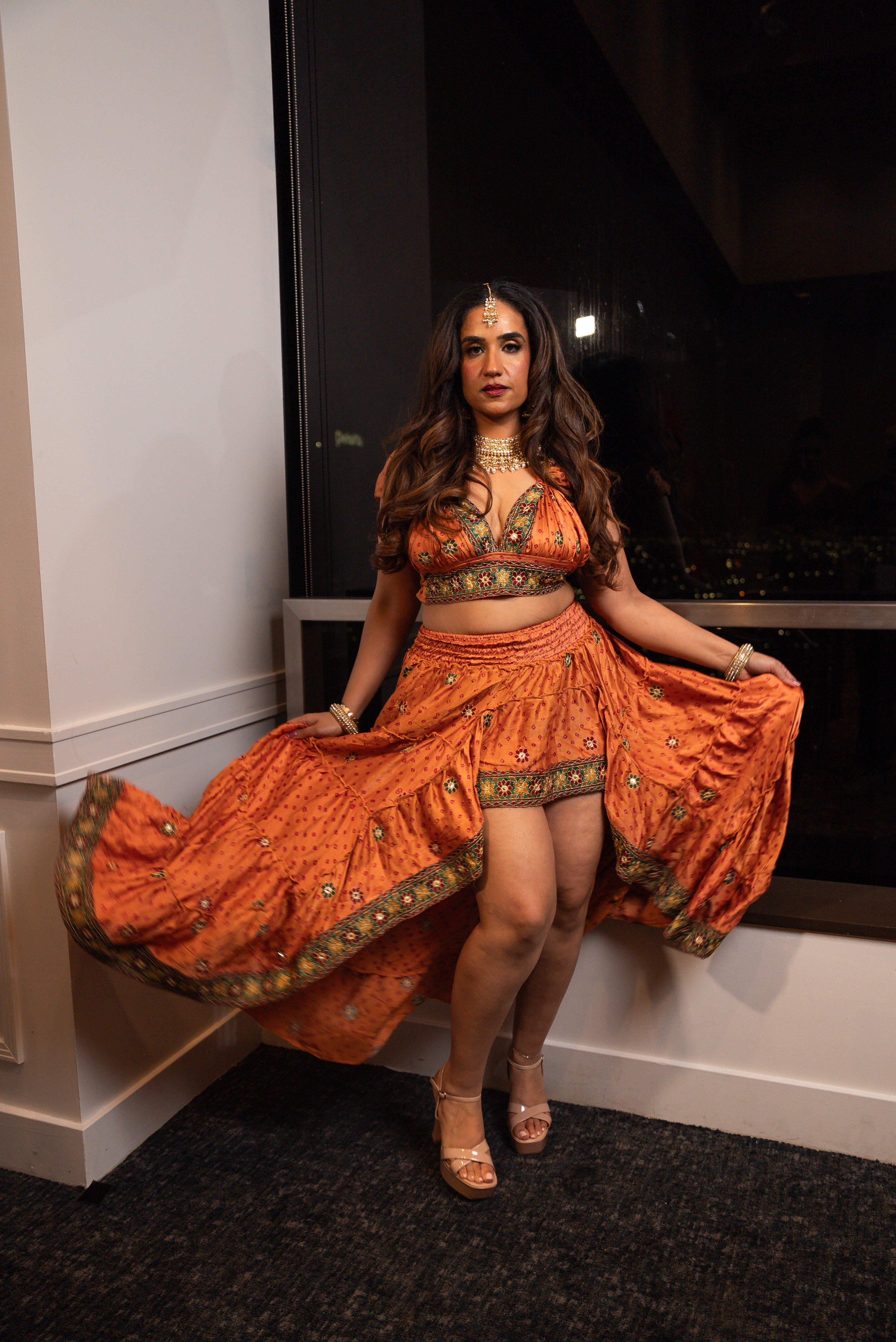 Bohemian Bandhani Bollywood Set