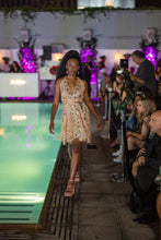 Load image into Gallery viewer, Gold Lotus Mini Magic Dress
