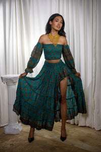 Bohemian Turquoise Bollywood Set