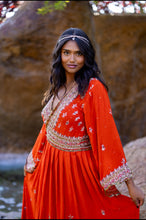 Load image into Gallery viewer, Fire Diamonds Anarkali Jacket Dress
