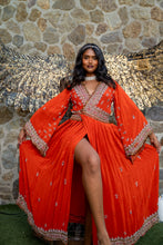 Load image into Gallery viewer, Fire Diamonds Anarkali Jacket Dress
