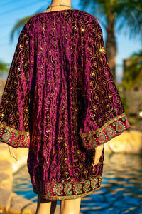 Amethyst Excellence Velvet Kimono