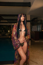 Load image into Gallery viewer, Forbidden Garden Hoodie Kimono
