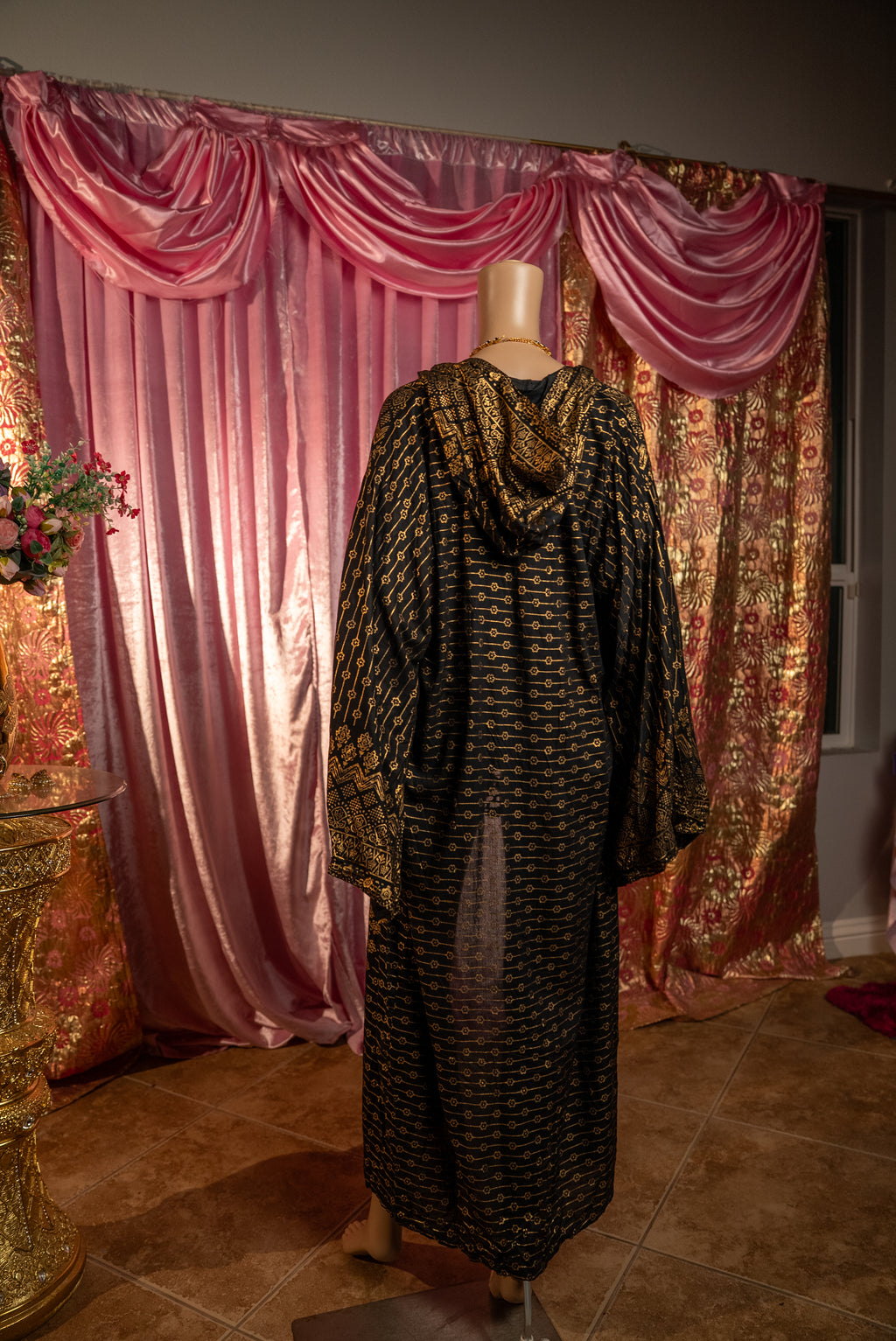 Black Lotus Kimono with hood