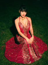 Load image into Gallery viewer, Golden Fuscia Magic Dress
