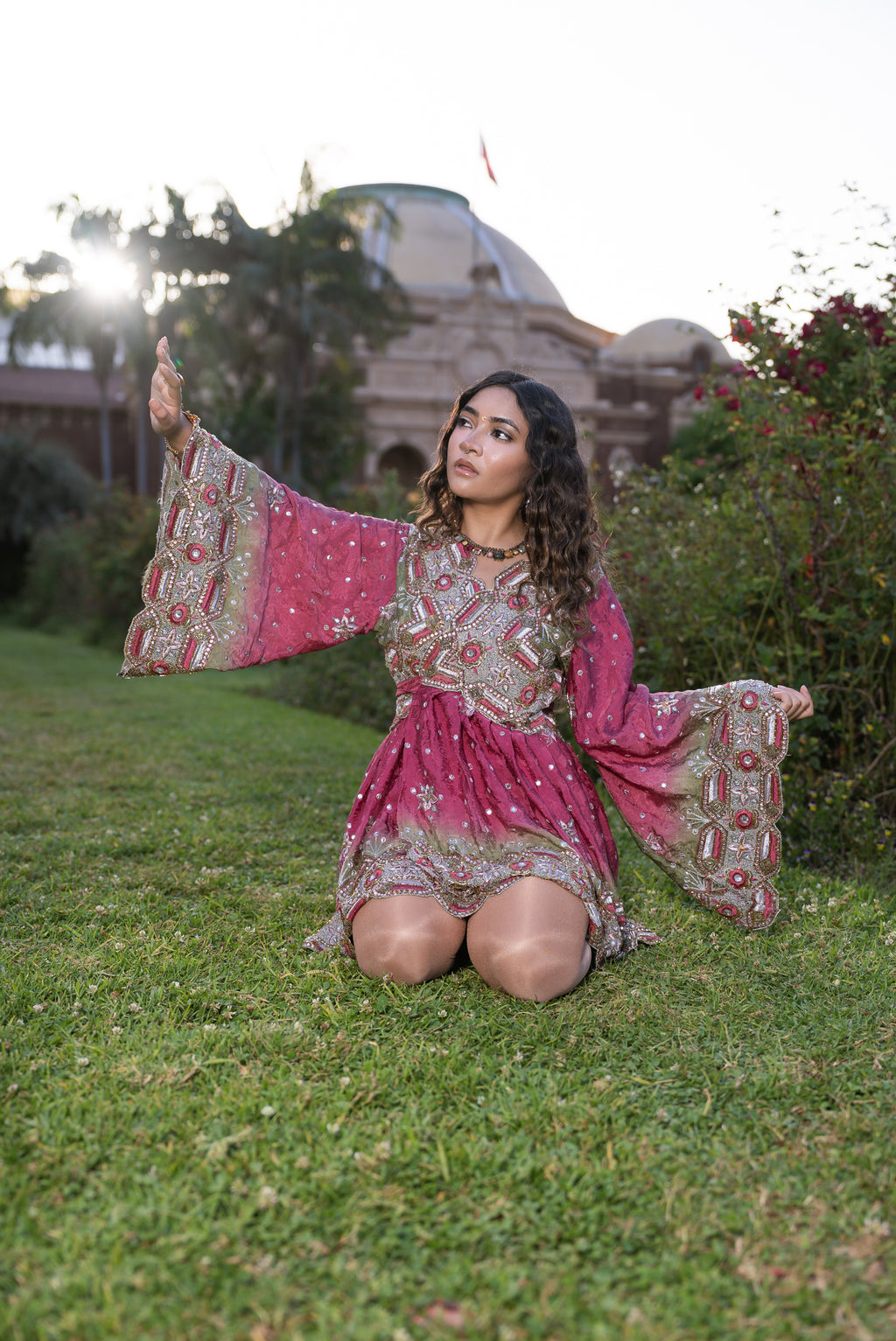 Rose Kulfi Babydoll Dress
