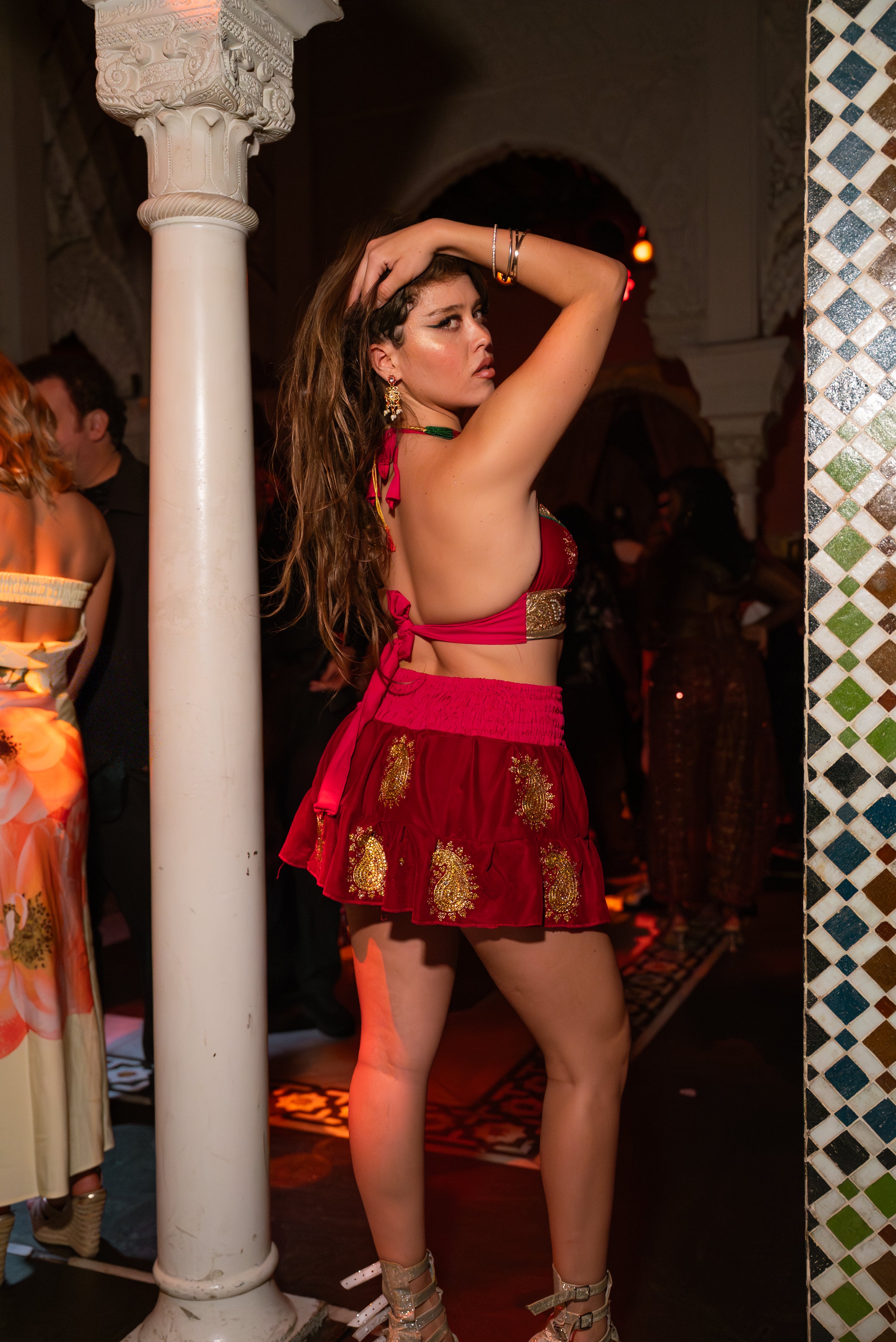 Golden Ruby Mini Gehr Skirt Set