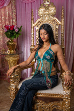 Load image into Gallery viewer, Jasmine turquoise Pixie Wing Top
