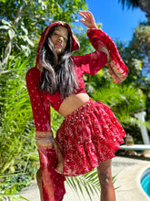 Load image into Gallery viewer, bohemian rani hoodie wrap top
