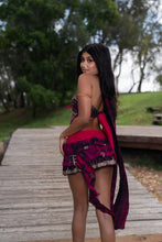 Load image into Gallery viewer, Purple Cosmos ruffle Skirt Set
