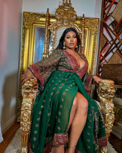 Load image into Gallery viewer, Emerald Divinity Anarkali Jacket Dress
