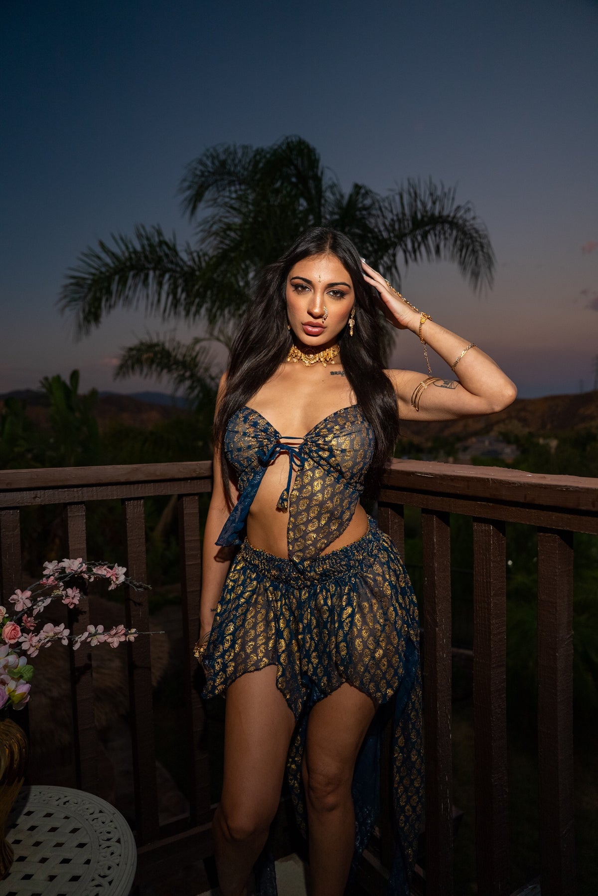 Golden moonlight butterfly set