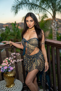 Golden moonlight butterfly set