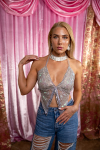 Silver Starlight Pixie Top