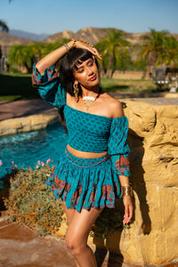 Ocean Elephant Mini Skirt Set
