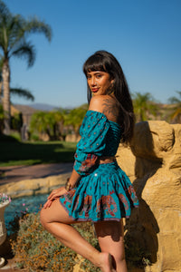 Ocean Elephant Mini Skirt Set
