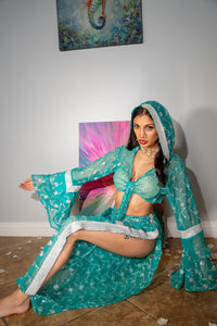 Turquoise Flowers Jasmine Set