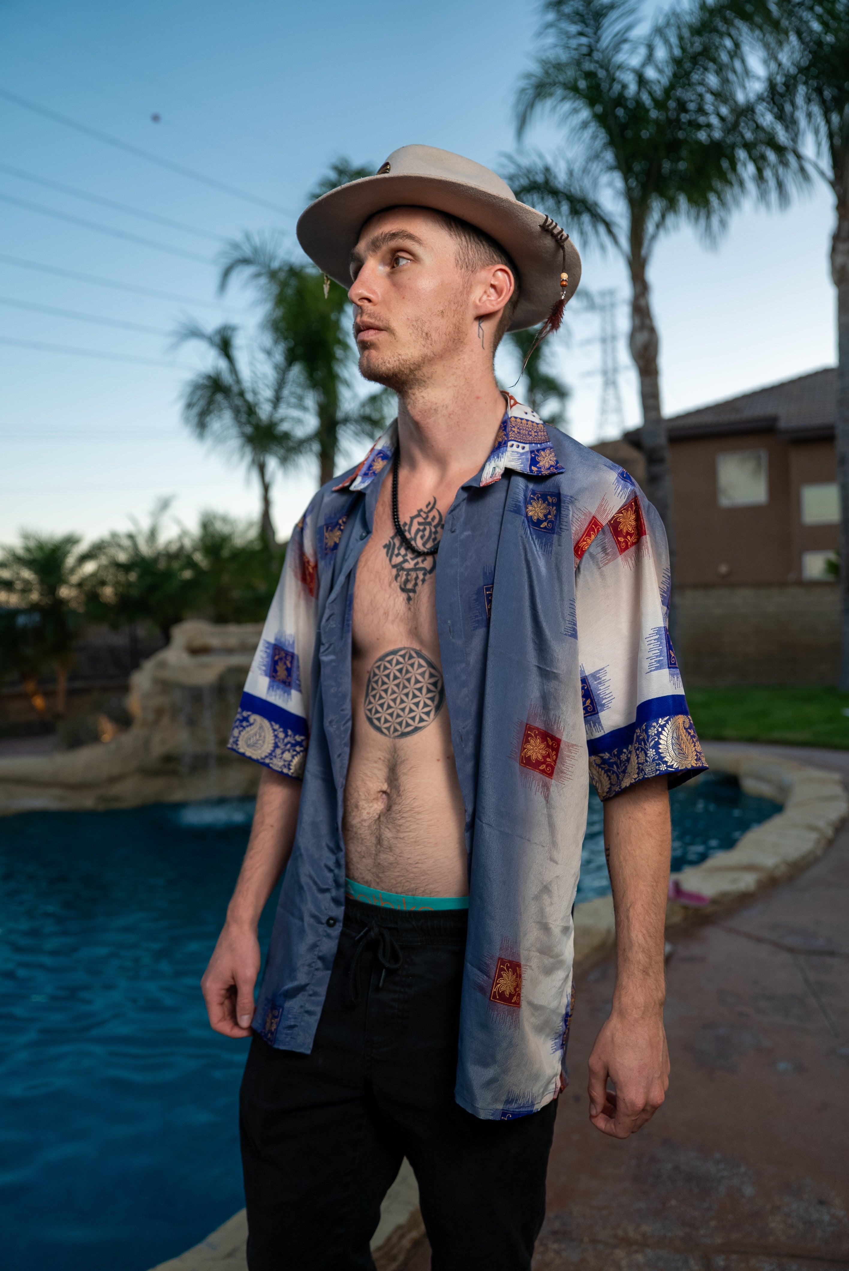 Royal Horizons Mens Unisex Button Up Shirt