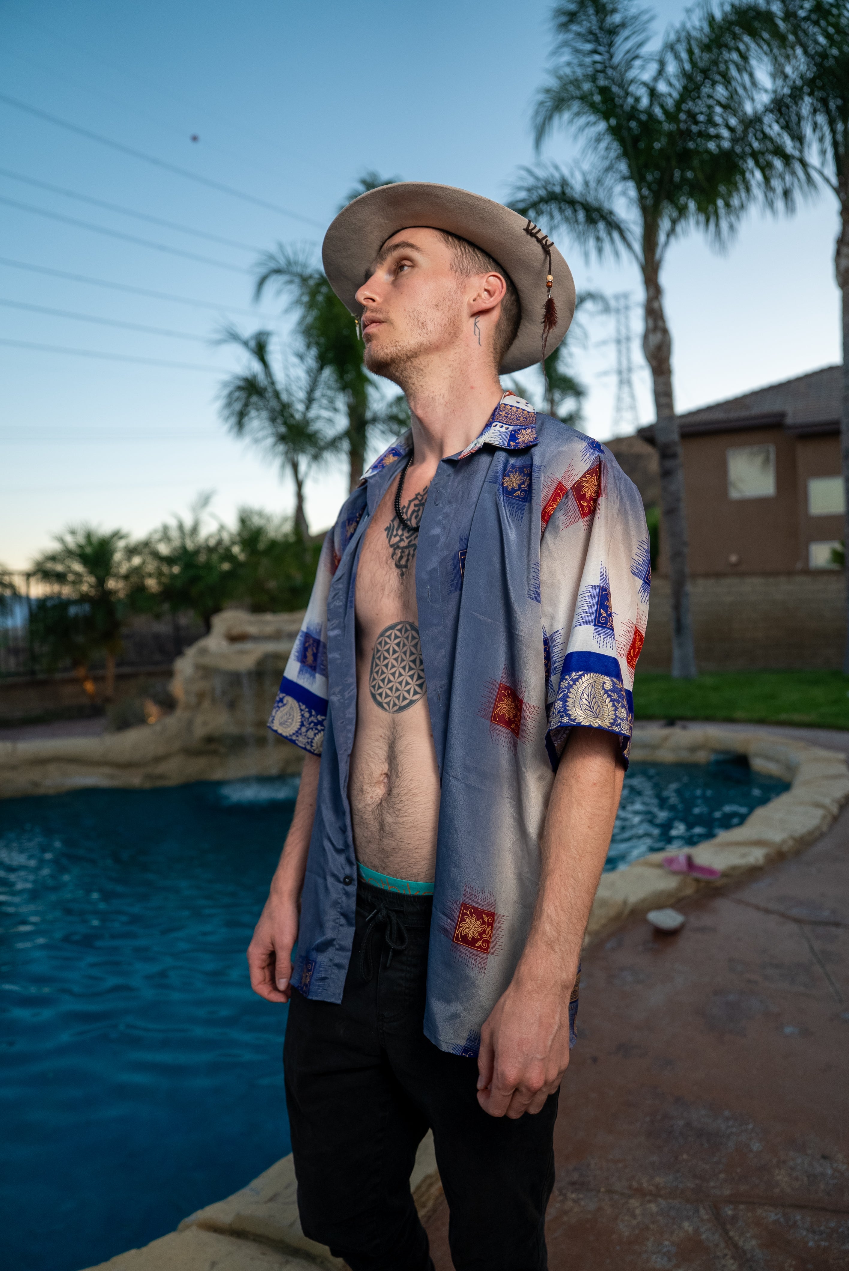 Royal Horizons Mens Unisex Button Up Shirt