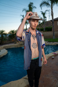 Royal Horizons Button Up Shirt