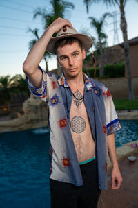 Royal Horizons Button Up Shirt