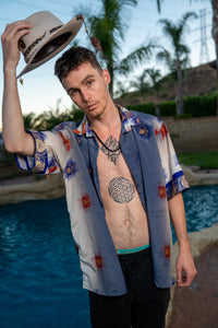 Royal Horizons Button Up Shirt