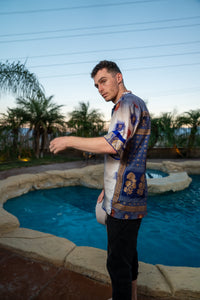 Royal Horizons Button Up Shirt