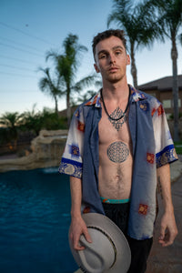 Royal Horizons Button Up Shirt